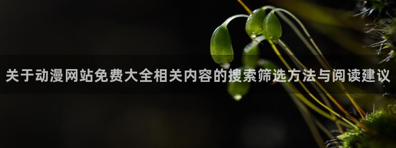 动漫更新资讯:关于动漫网站免费大全相关内容的搜索筛选方法与阅读建议