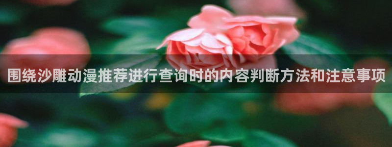动漫资讯网:围绕沙雕动漫推荐进行查询时的内容判断方法和注意事项
